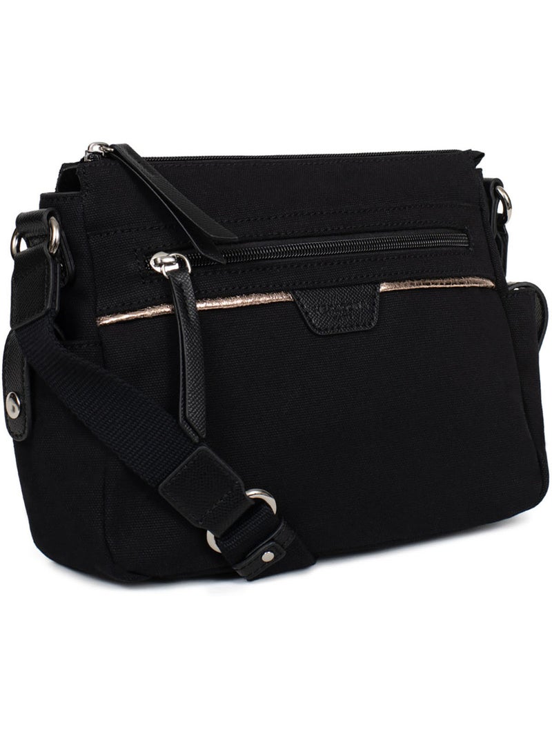 Borsa a tracolla kaya hexagona Nero - Kiabi