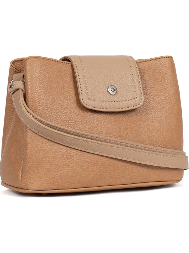 Borsa a tracolla maya hexagona Marrone chiaro - Kiabi