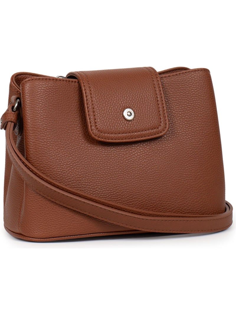 Borsa a tracolla maya hexagona Marrone scuro - Kiabi