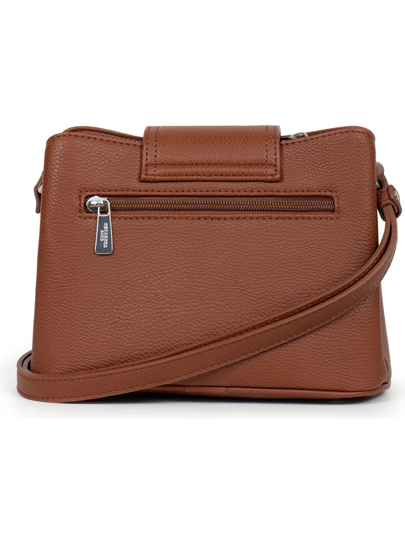 Borsa a tracolla maya hexagona Marrone scuro - Kiabi