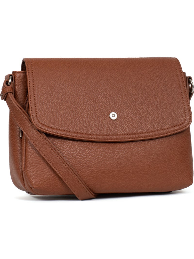 Borsa a tracolla maya hexagona Marrone scuro - Kiabi