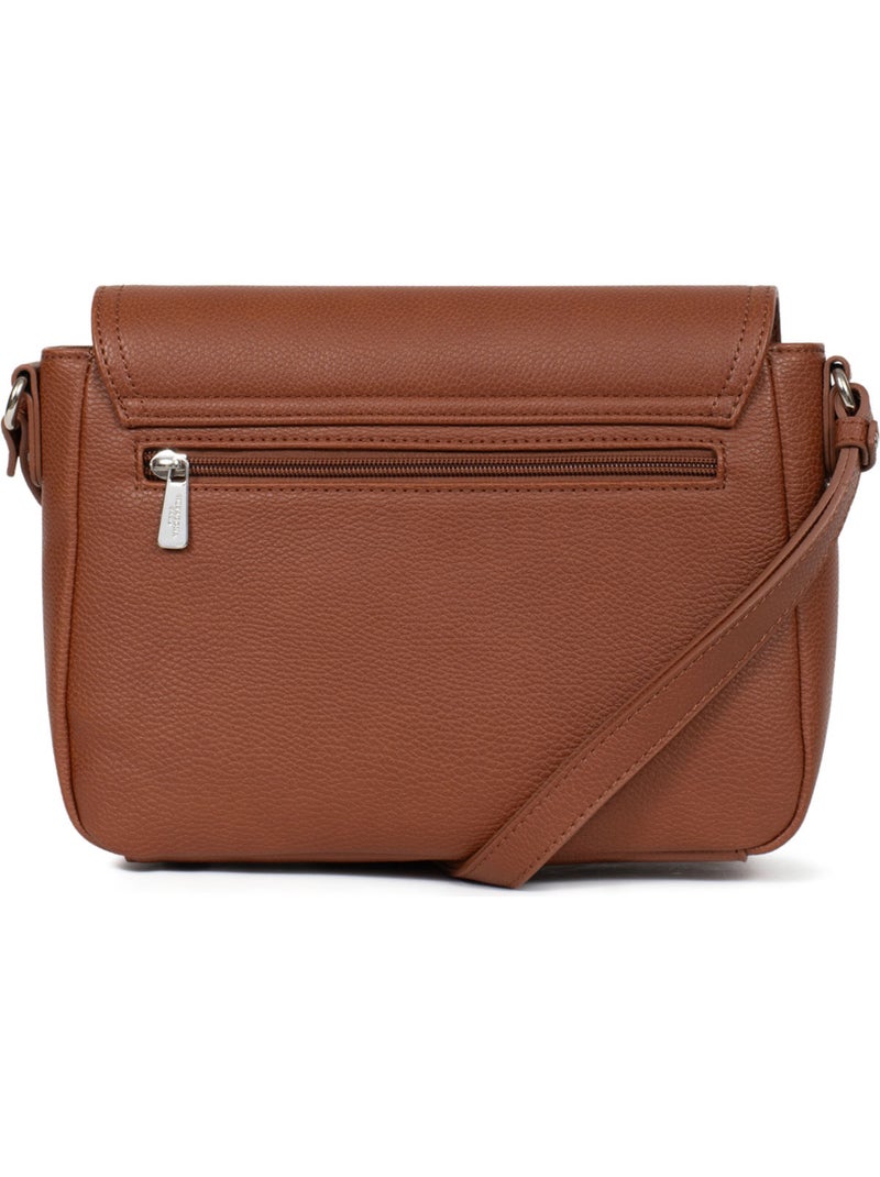Borsa a tracolla maya hexagona Marrone scuro - Kiabi