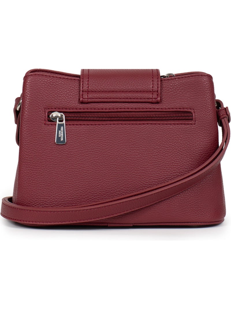 Borsa a tracolla maya hexagona Rosso carminio - Kiabi