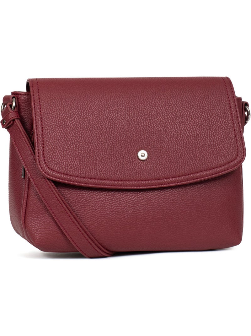 Borsa a tracolla maya hexagona Rosso carminio - Kiabi