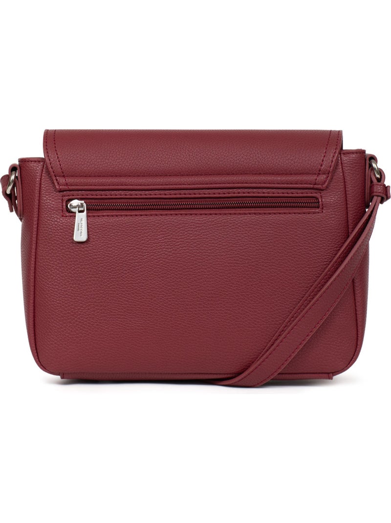 Borsa a tracolla maya hexagona Rosso carminio - Kiabi