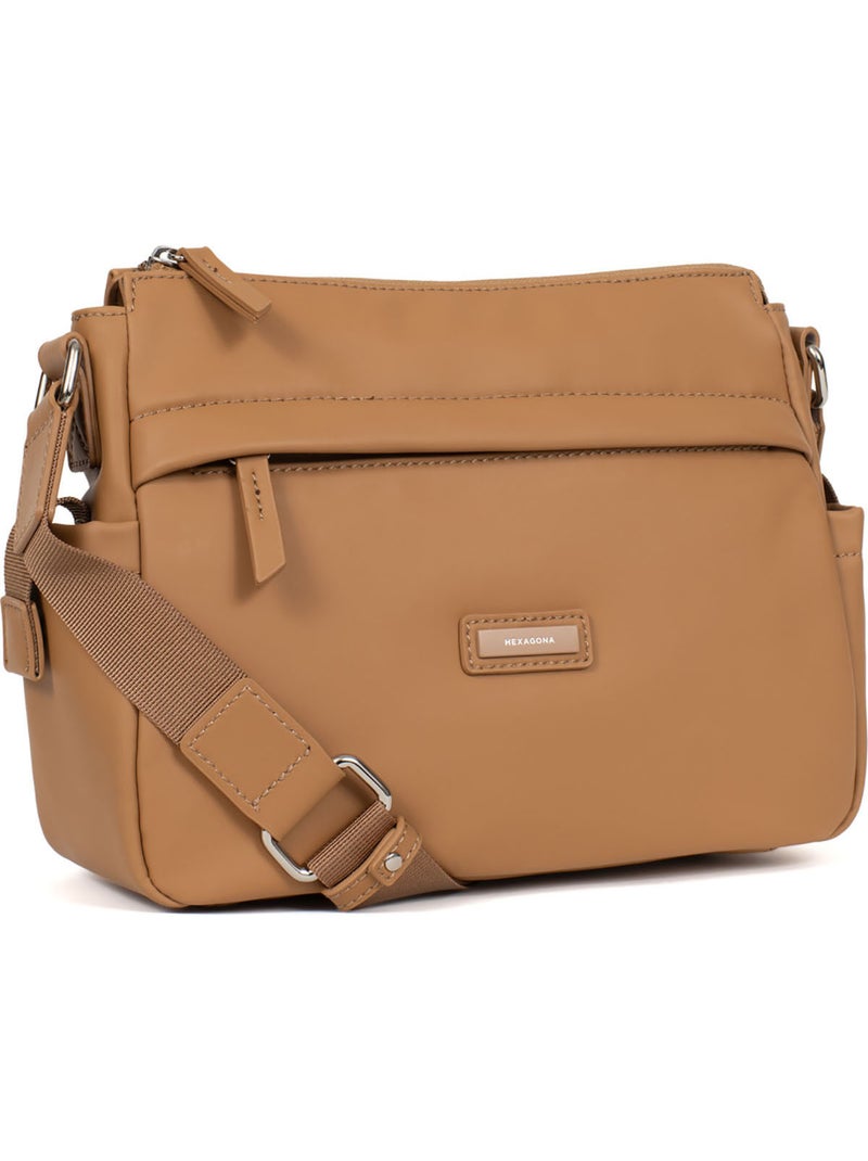 Borsa a tracolla nami hexagona Marrone chiaro - Kiabi