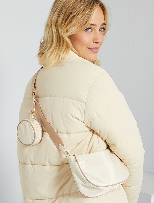 Borsa a tracolla + portamonete - bianco - Kiabi - 12.00€