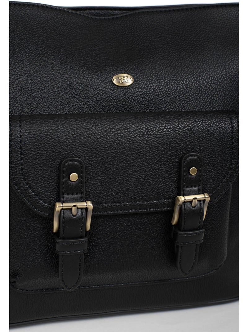 Borsa a tracolla ronda hexagona Nero - Kiabi