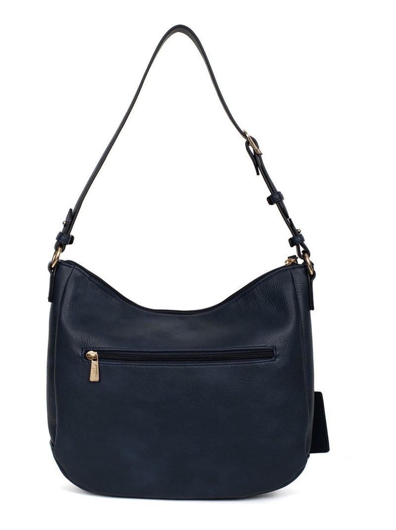 Borsa a tracolla toscane hexagona Blu marino - Kiabi