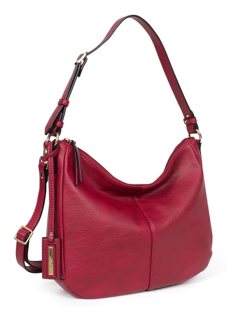 Borsa a tracolla toscane hexagona Lampone - Kiabi