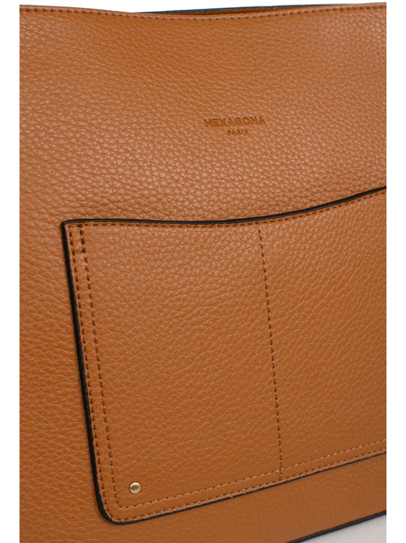 Borsa a tracolla zora hexagona Marrone caramello - Kiabi