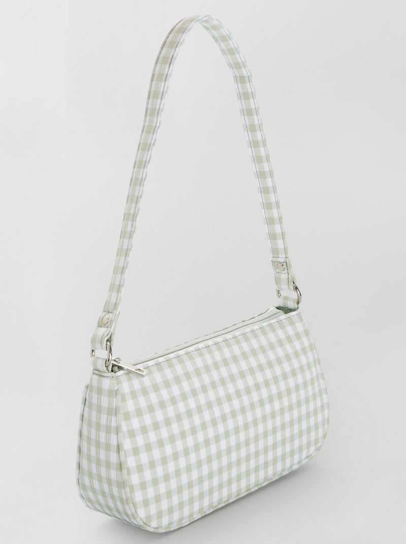 Borsa baguette 'vichy' VERDE - Kiabi