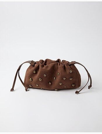 Borsa con borchie metalliche, mo fashion