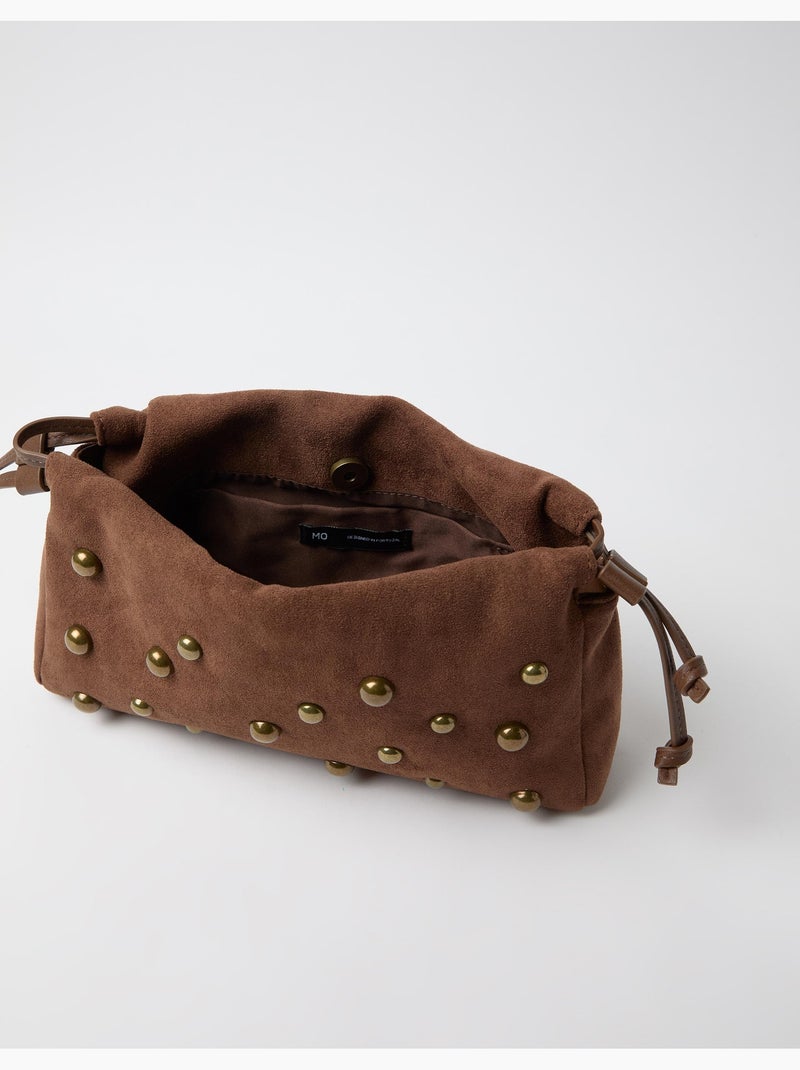 Borsa con borchie metalliche, mo fashion Beige - Kiabi