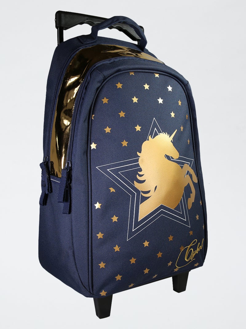 Borsa con rotelle Unicorno blu - Kiabi