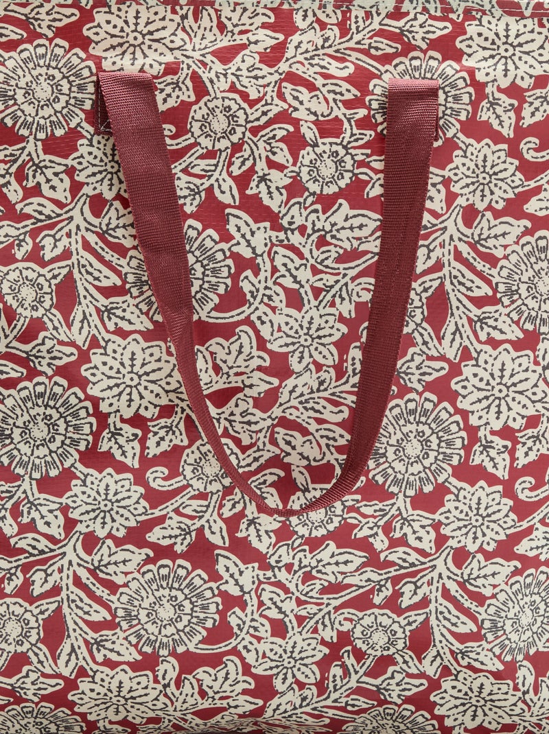 Borsa contenitore stampata Rosso - Kiabi