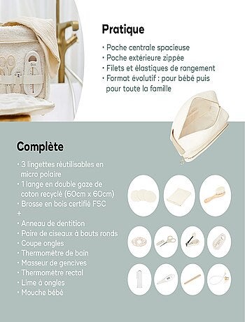 Borsa da bagno per neonati Curl White “Babymoov”