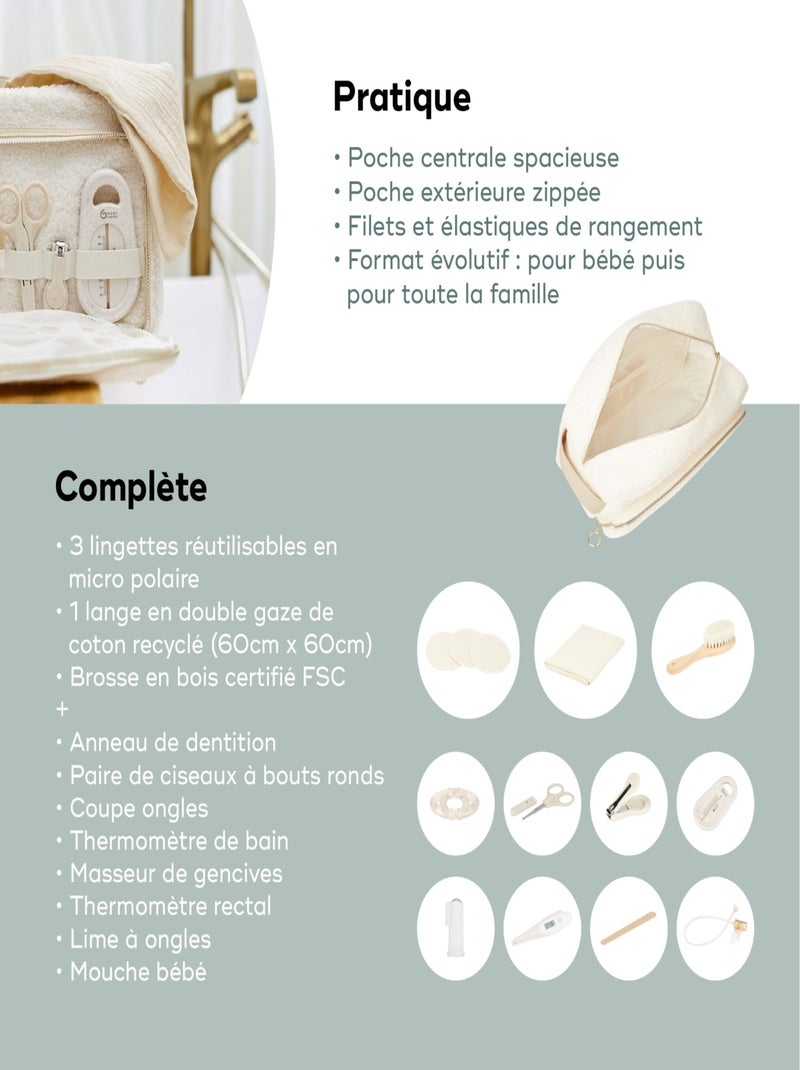 Borsa da bagno per neonati Curl White “Babymoov” Bianco - Kiabi