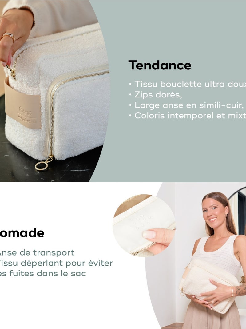 Borsa da bagno per neonati Curl White “Babymoov” Bianco - Kiabi