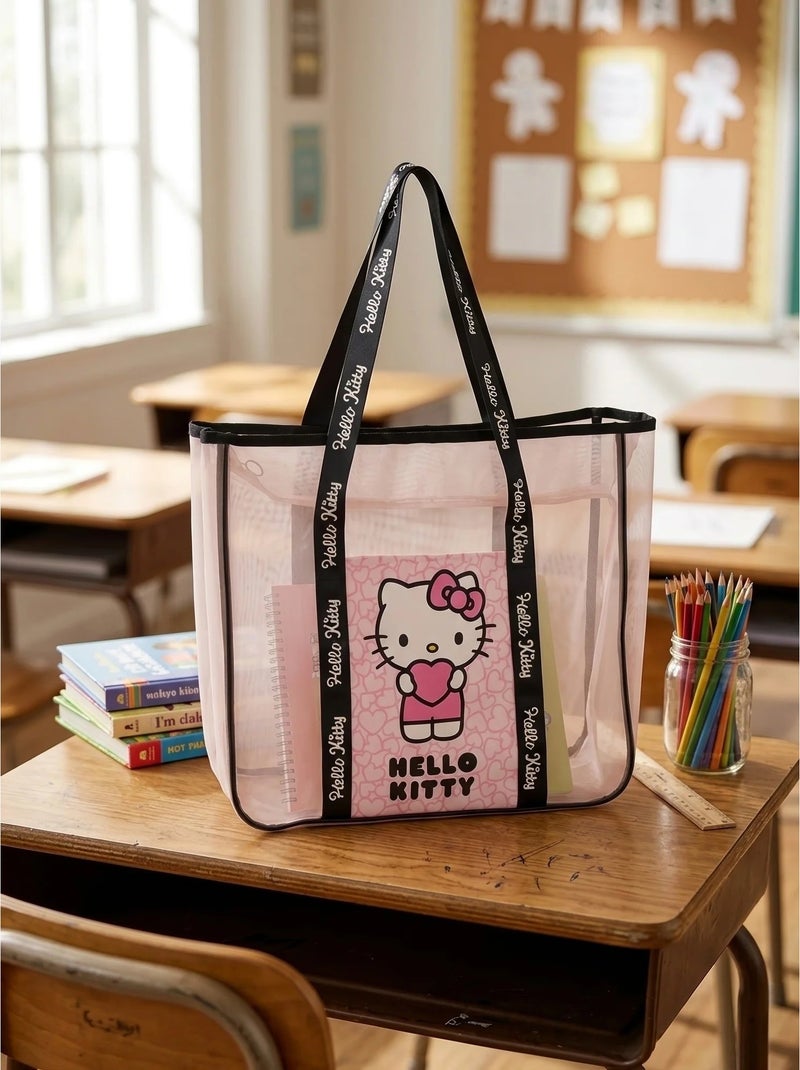Borsa da mare bambina in poliestere Hello Kitty Sanrio Rosa - Kiabi