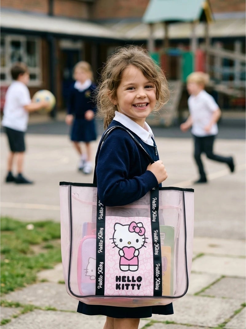 Borsa da mare bambina in poliestere Hello Kitty Sanrio Rosa - Kiabi