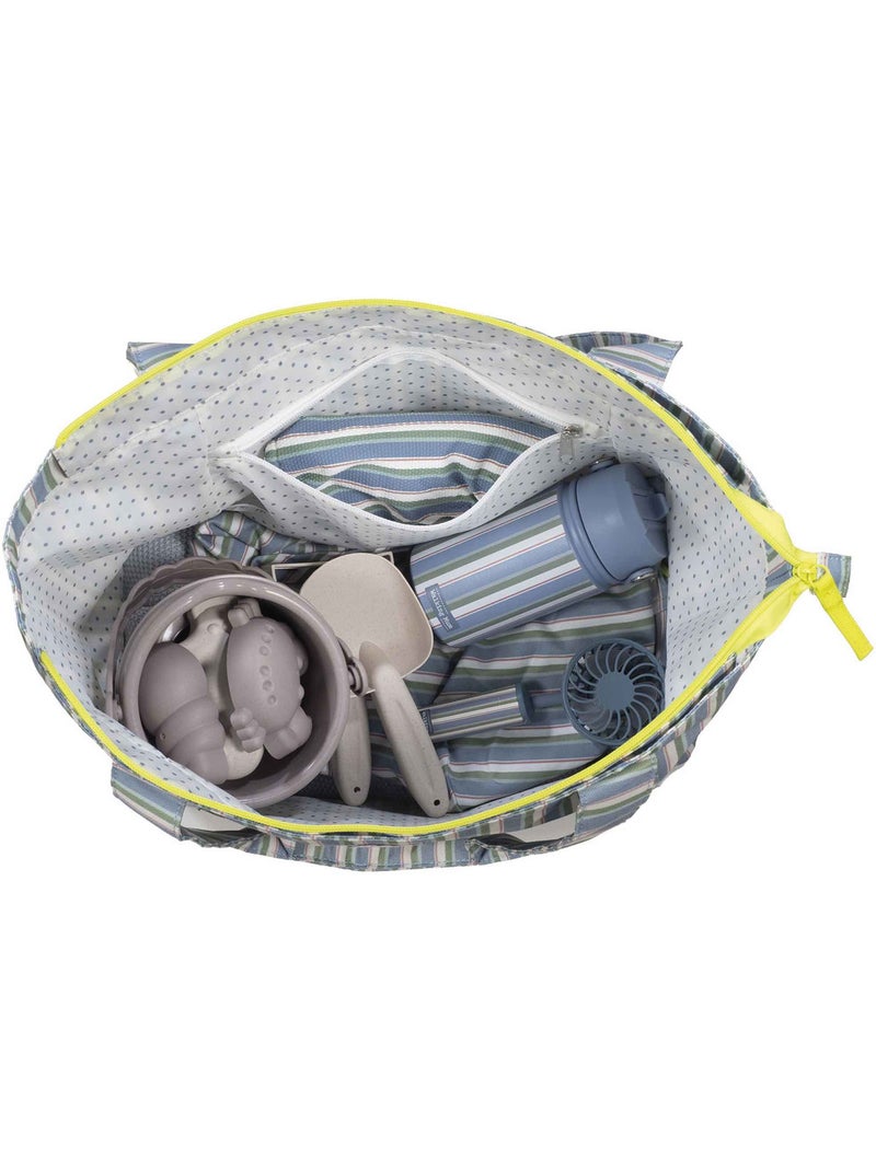Borsa da spiaggia antisabbia per famiglia | Walking Mum Verde - Kiabi