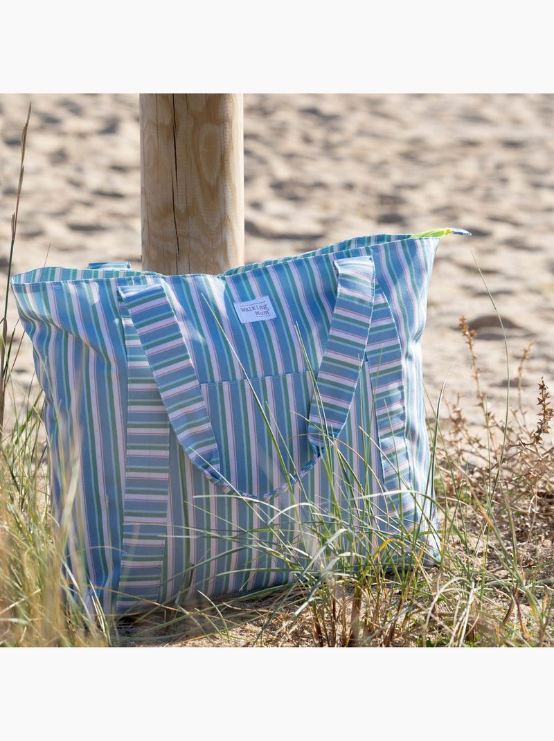 Borsa da spiaggia antisabbia per famiglia | Walking Mum Verde - Kiabi