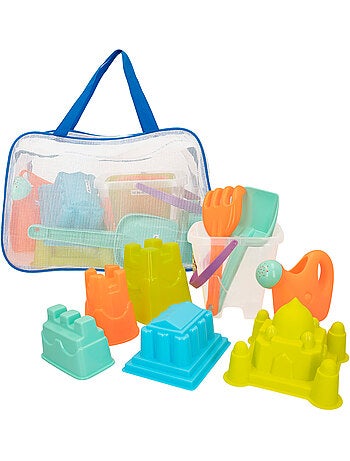 Borsa da spiaggia con secchiello e accessori color beach