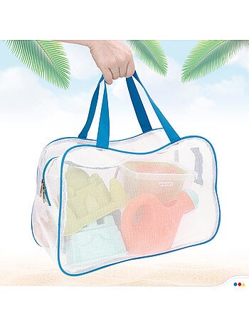 Borsa da spiaggia con secchiello e accessori color beach