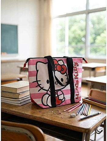 Borsa da spiaggia grande formato in poliestere Hello Kitty Sanrio