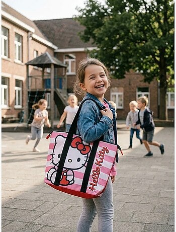 Borsa da spiaggia grande formato in poliestere Hello Kitty Sanrio