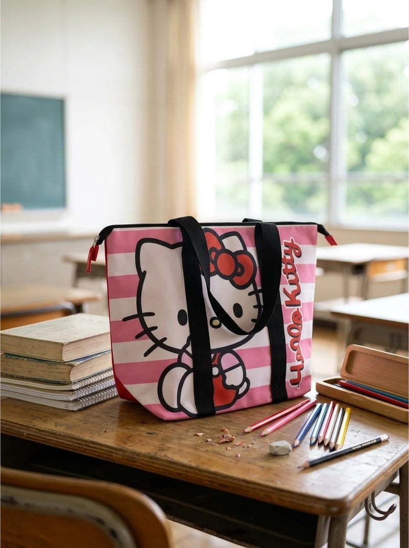 Borsa da spiaggia grande formato in poliestere Hello Kitty Sanrio Multicolore - Kiabi