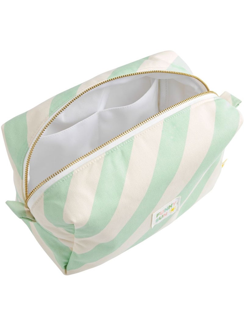 Borsa da toilette in cotone - SAUTHON Verde - Kiabi