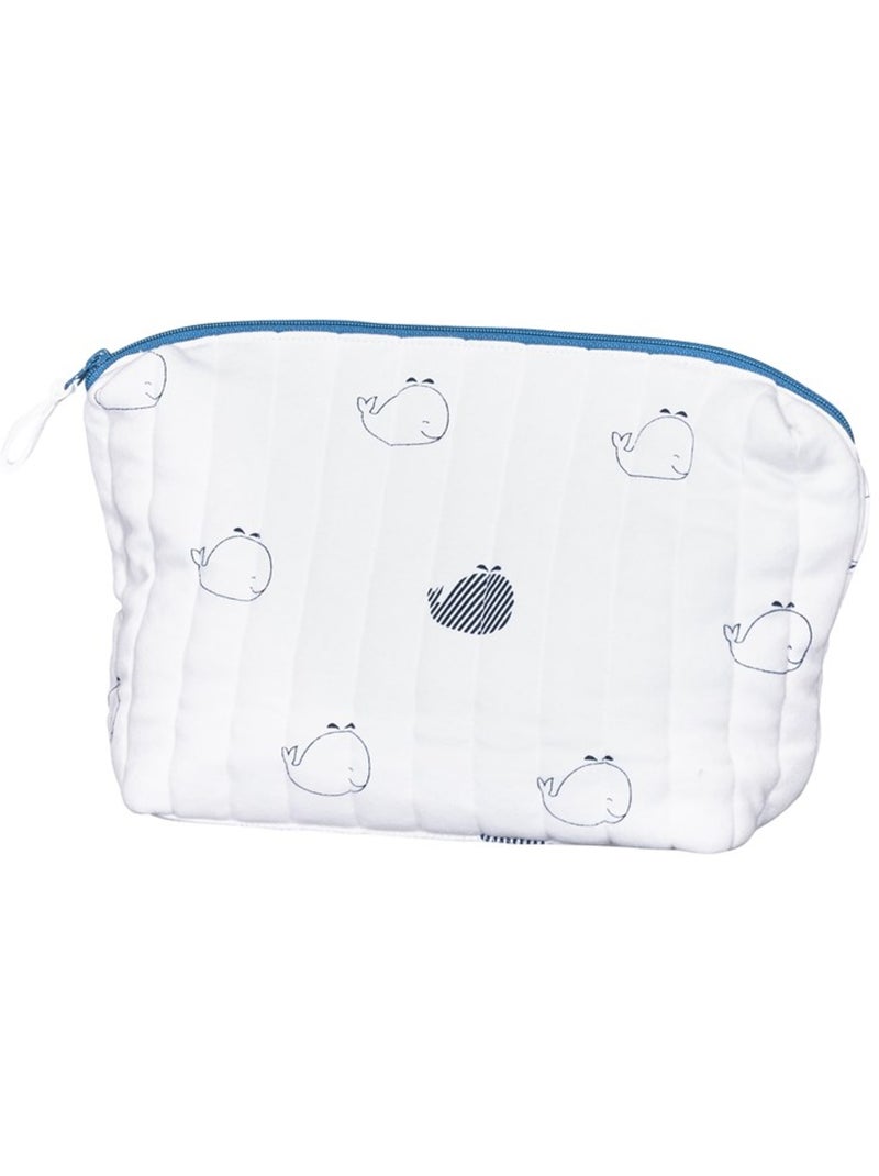 Borsa da toilette in cotone biologico - SAUTHON Bianco - Kiabi
