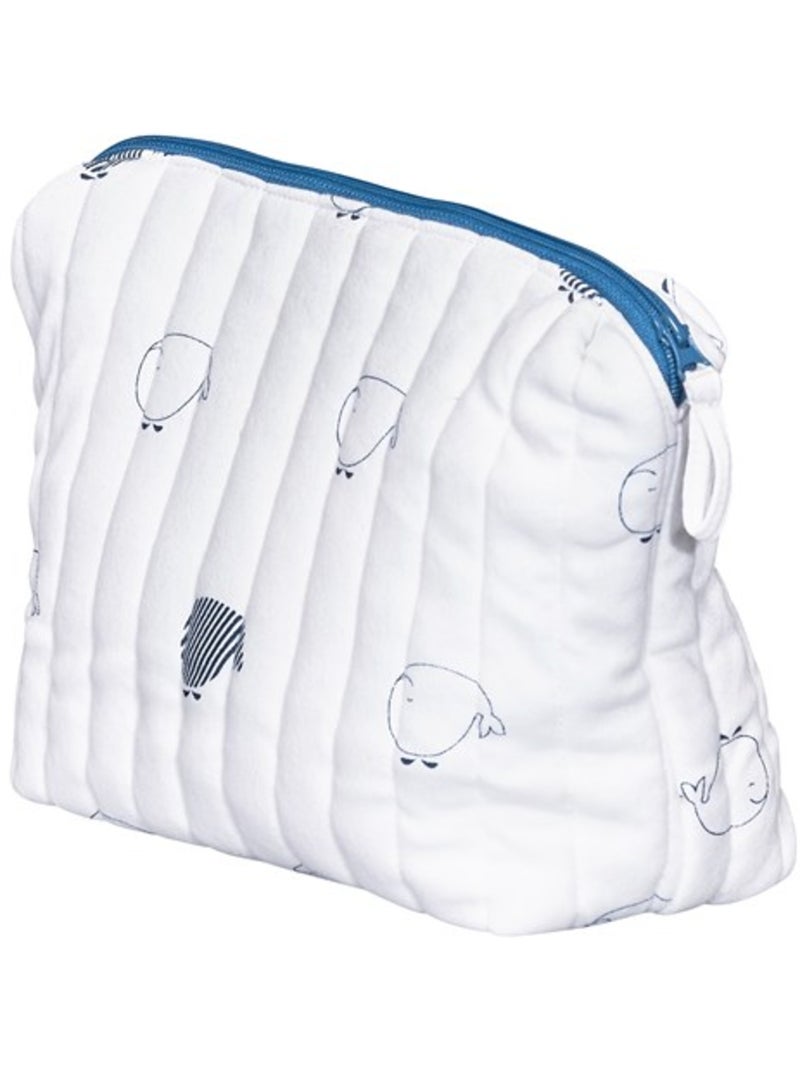 Borsa da toilette in cotone biologico - SAUTHON Bianco - Kiabi