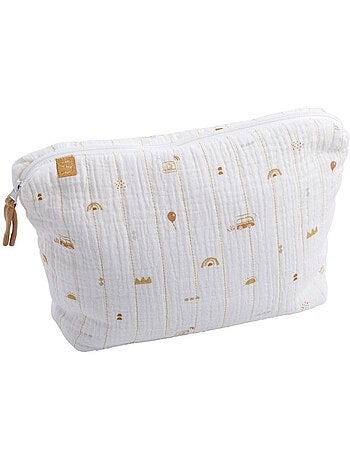 Borsa da toilette in cotone e asciugamano in - SAUTHON