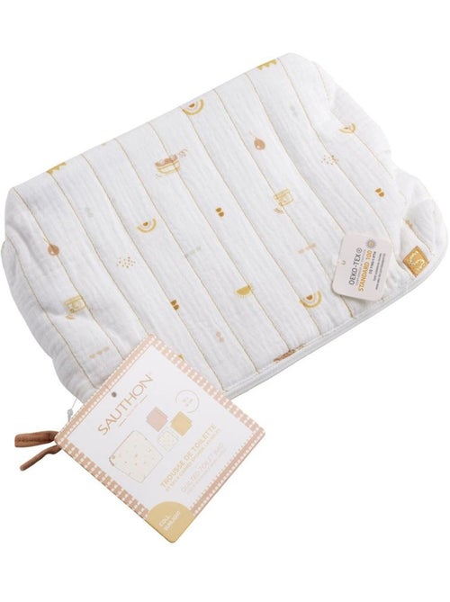 Borsa da toilette in cotone e asciugamano in - SAUTHON - Kiabi