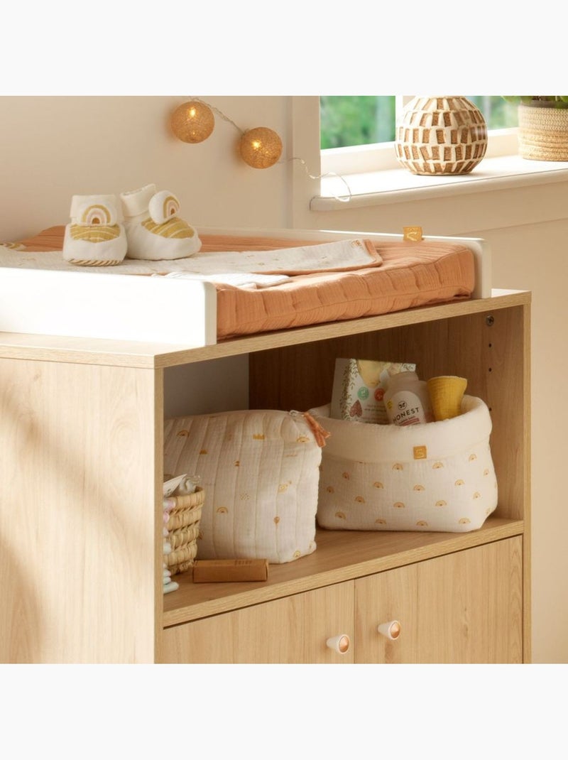 Borsa da toilette in cotone e asciugamano in - SAUTHON Bianco - Kiabi
