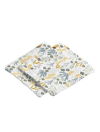 Borsa da toilette in cotone verde - SAUTHON