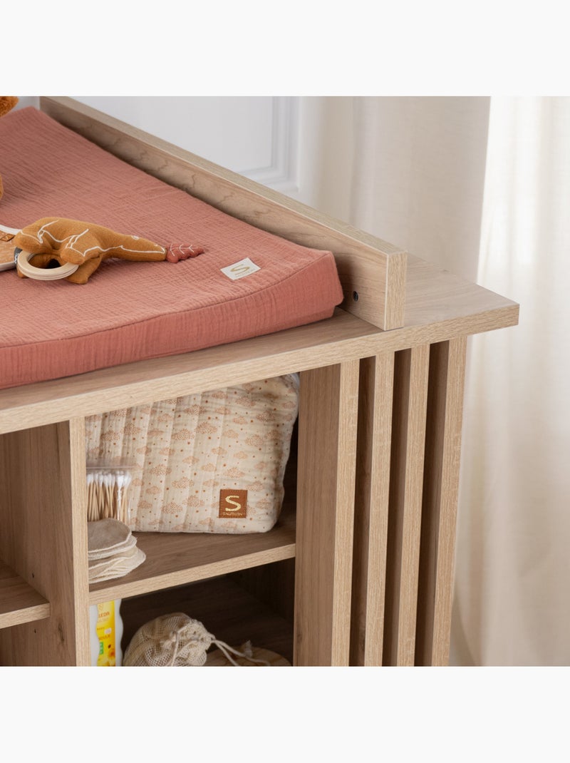 Borsa da toilette in doppia garza di cotone e spugna a - SAUTHON Beige - Kiabi