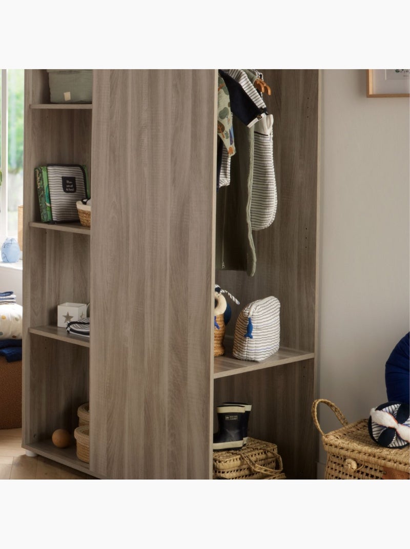 Borsa da toilette in doppia garza di cotone e spugna a - SAUTHON Bianco Blu - Kiabi