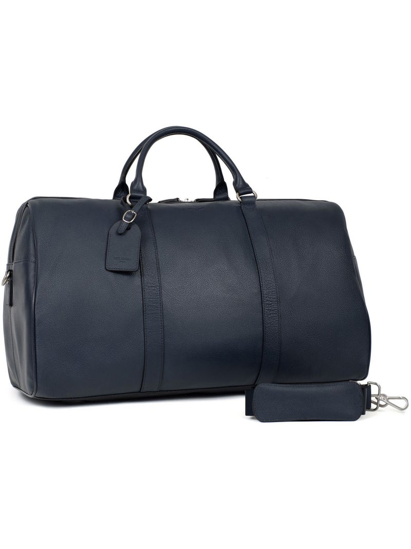 Borsa da viaggio - Pelle CONFORT Blu marino - Kiabi
