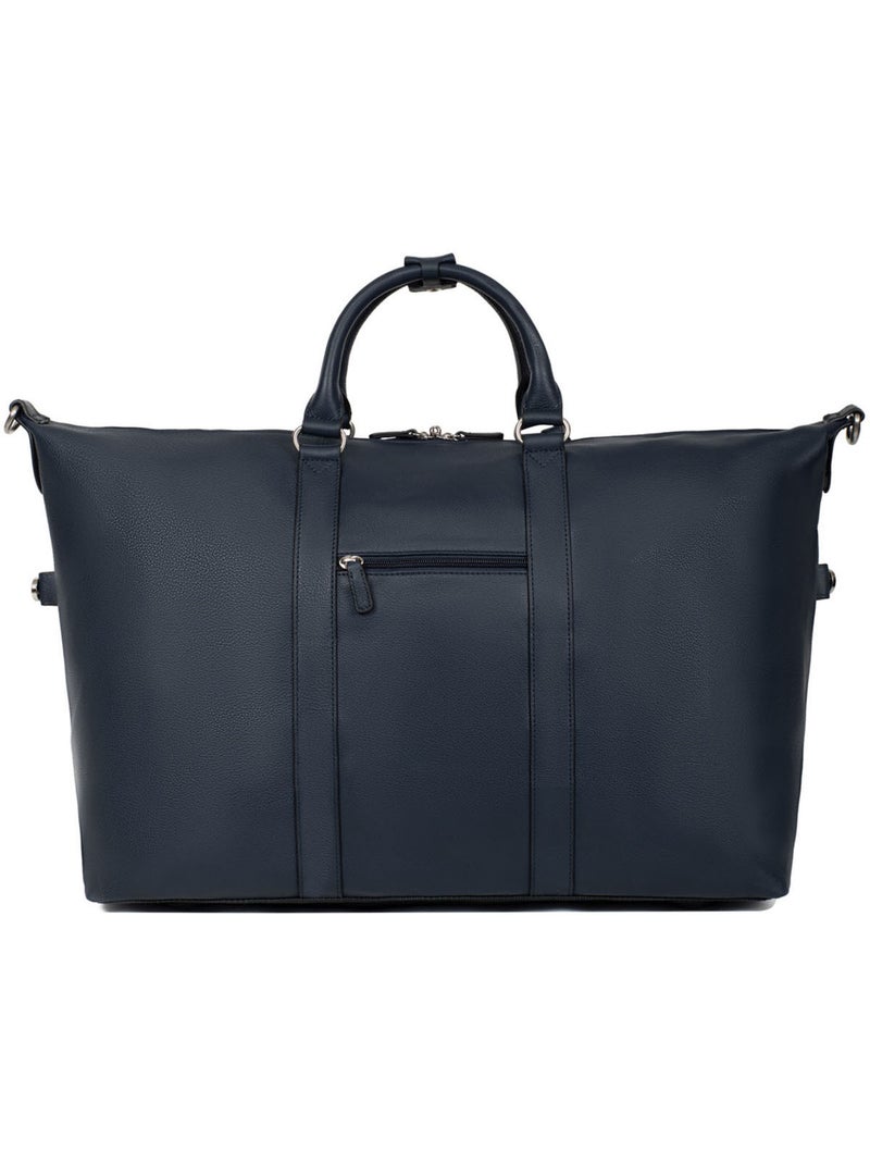 Borsa da viaggio - Pelle CONFORT Blu marino - Kiabi