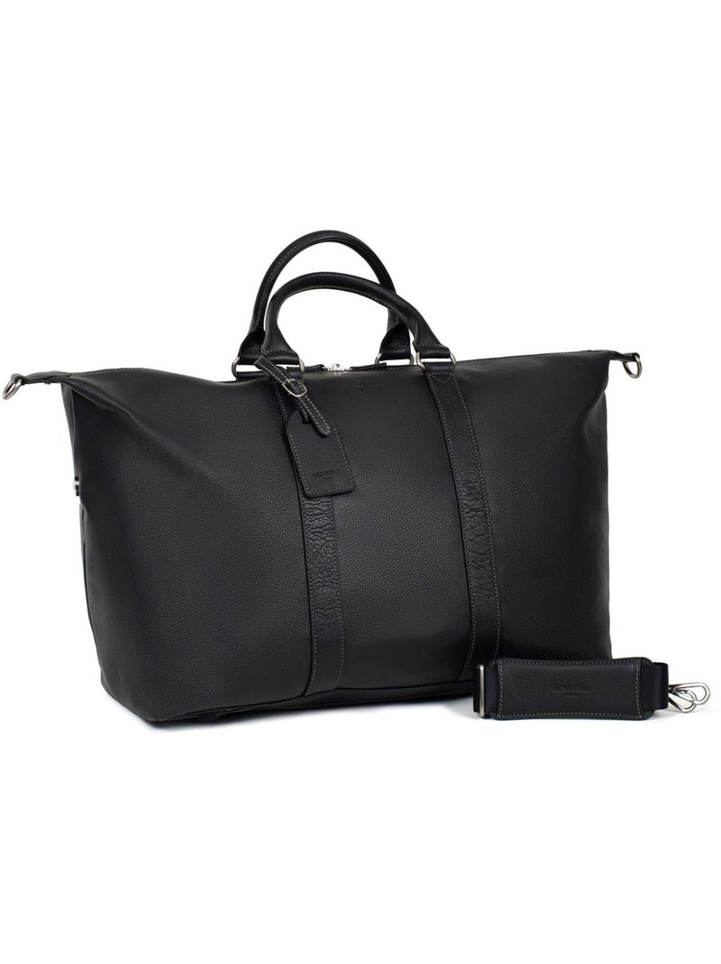 Borsa da viaggio - pelle confort hexagona Nero - Kiabi
