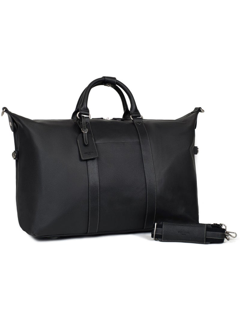 Borsa da viaggio - pelle confort hexagona Nero - Kiabi