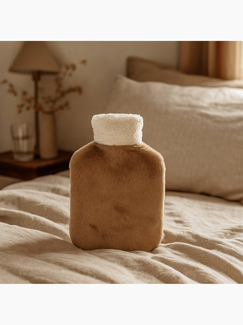 Borsa dell'acqua calda con fodera morbida effetto peluche - Kiabi