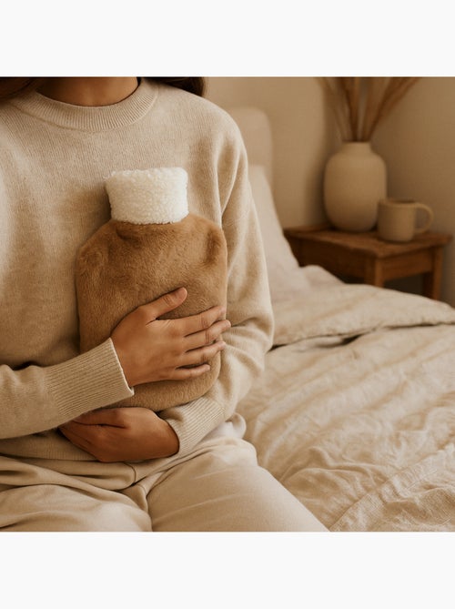 Borsa dell'acqua calda con fodera morbida effetto peluche - Kiabi
