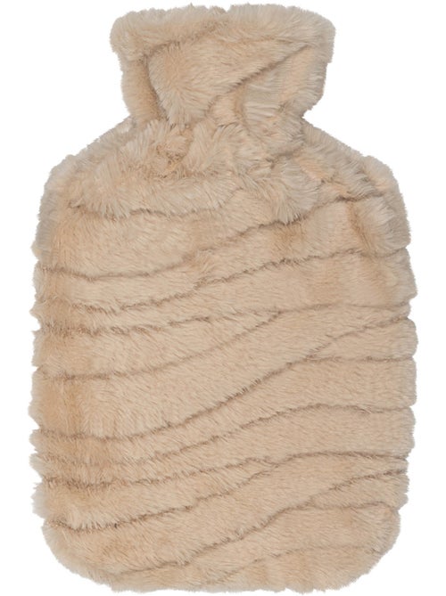 Borsa dell'acqua calda con fodera morbida texture zebra - Kiabi