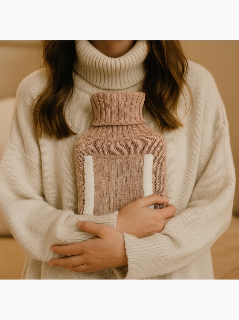 Borsa dell'acqua calda con tasca scaldamani Beige - Kiabi