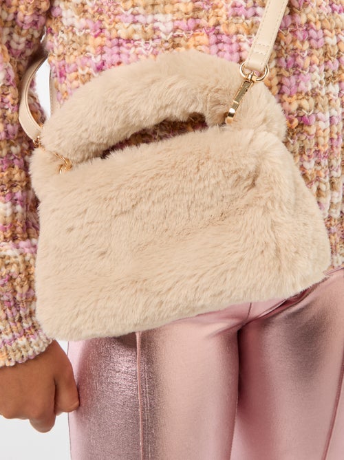 Borsa effetto pelliccia sintetica - Kiabi